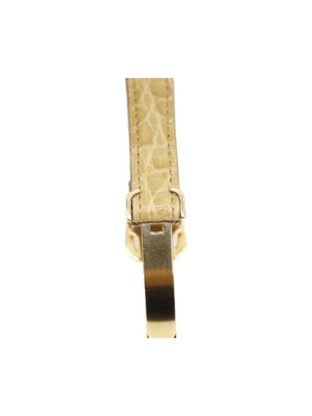 Cartier 925 Must Colise Vermeil SM Gold Dial Quartz Leather